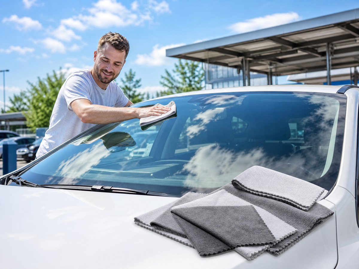 Car Glass Cleaning Cloth